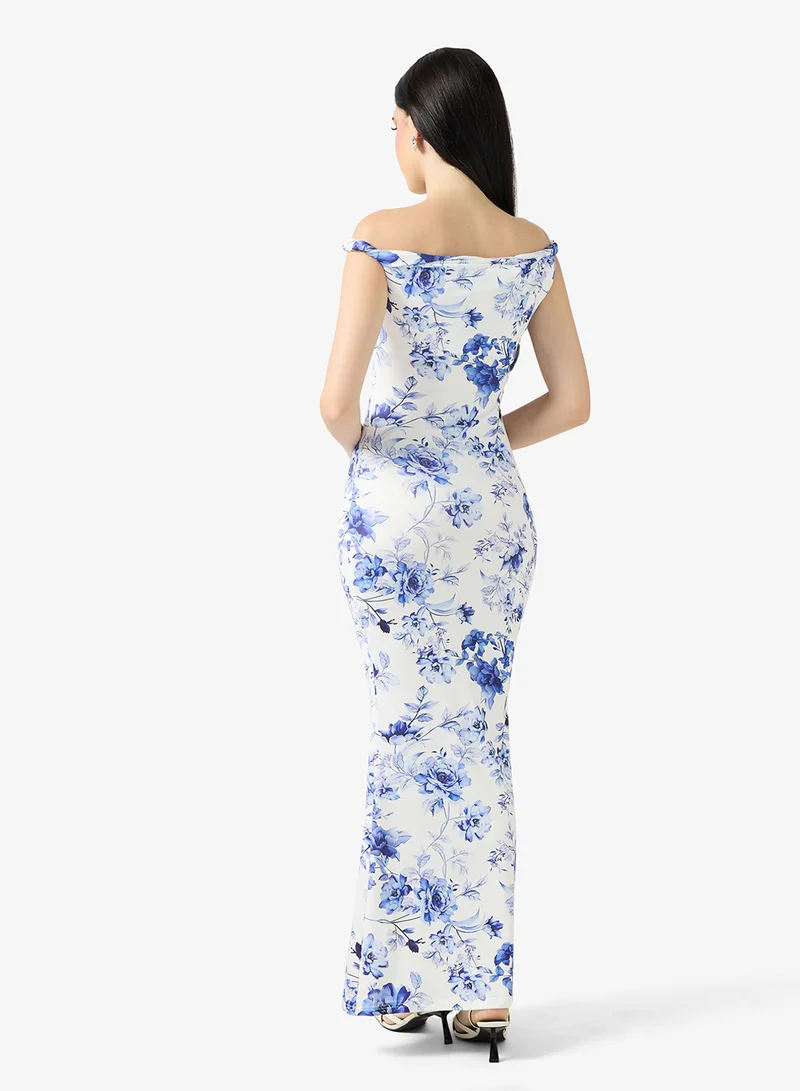 ايلا One Shoulder Floral Dress